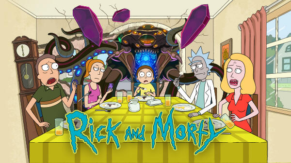 title art for Rick and Morty season 5