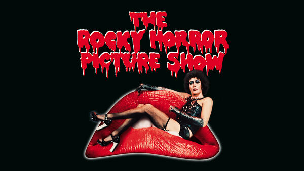 Title art for the classic Halloween movie, The Rocky Horror Picture Show.