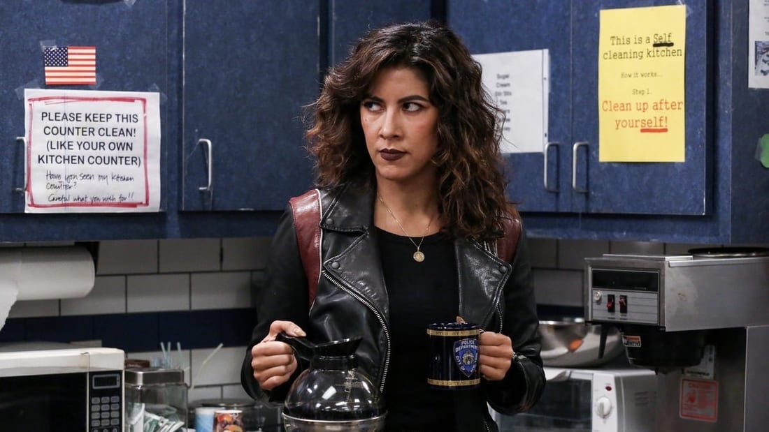 Rosa Diaz (Stephanie Beatriz) in the NBC sitcom Brooklyn Nine-Nine.