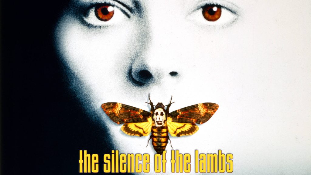 Title art for the psychological thriller movie, The Silence of the Lambs.