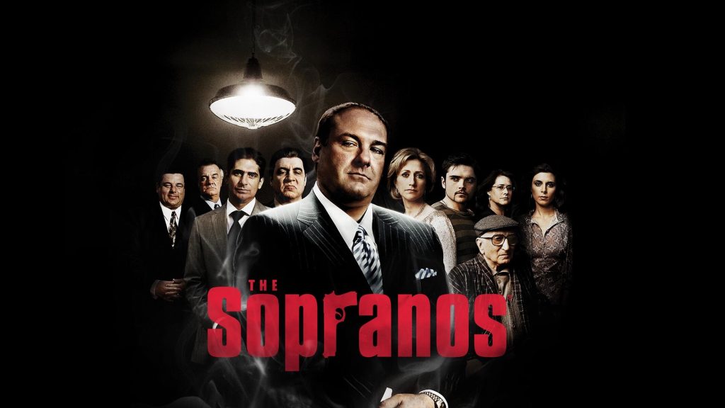 Title art for the hit HBO series The Sopranos starring James Gandolfini.