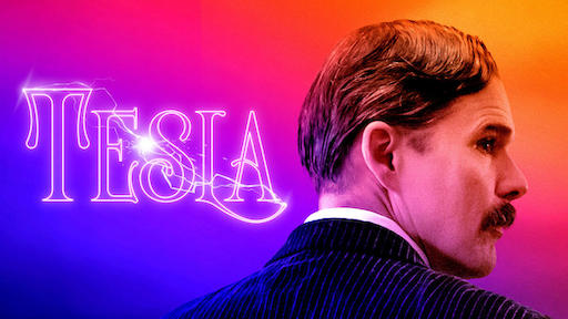 Title art for the biopic film, Tesla.
