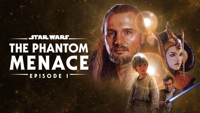 Title art for Star Wars Episode I: The Phantom Menace.