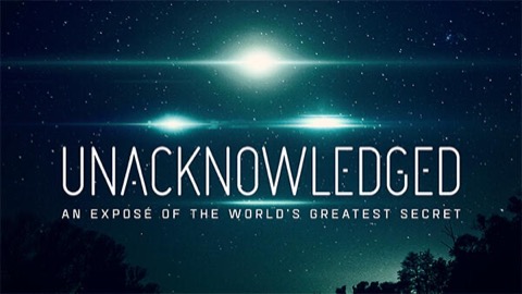  title art for the documentary Unacknowledged: An Expose of the Greatest Secret in Human History on Hulu