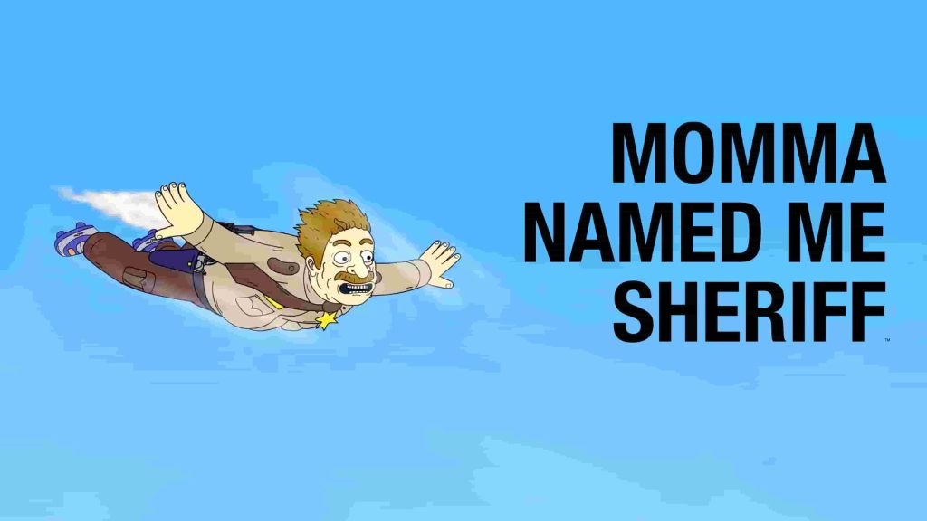 Title art for Adult Swim’s Momma Named Me Sheriff.