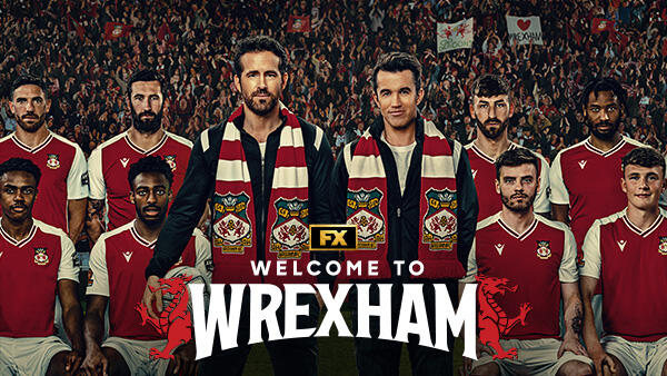 Title art for the European football docuseries Welcome to Wrexham