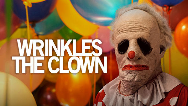 Title art for the documentary Wrinkles the Clown