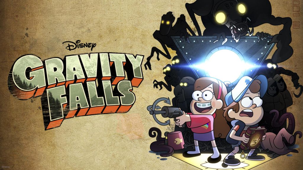 Title art for the Disney animated show Gravity Falls.