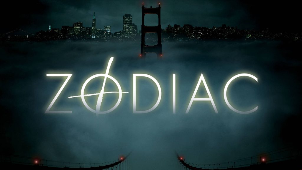 Title art for the thriller movie, Zodiac. 