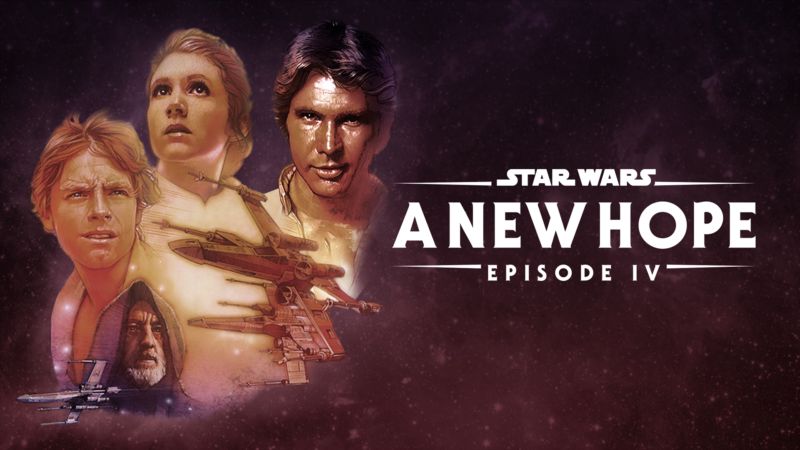 Title art for Star Wars: A New Hope.