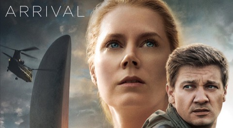 title art for the movie Arrival on Hulu