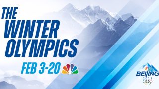 Title art for the 2022 Winter Olympics on NBC.