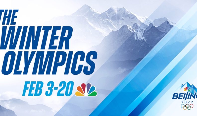 Title art for the 2022 Winter Olympics on NBC.