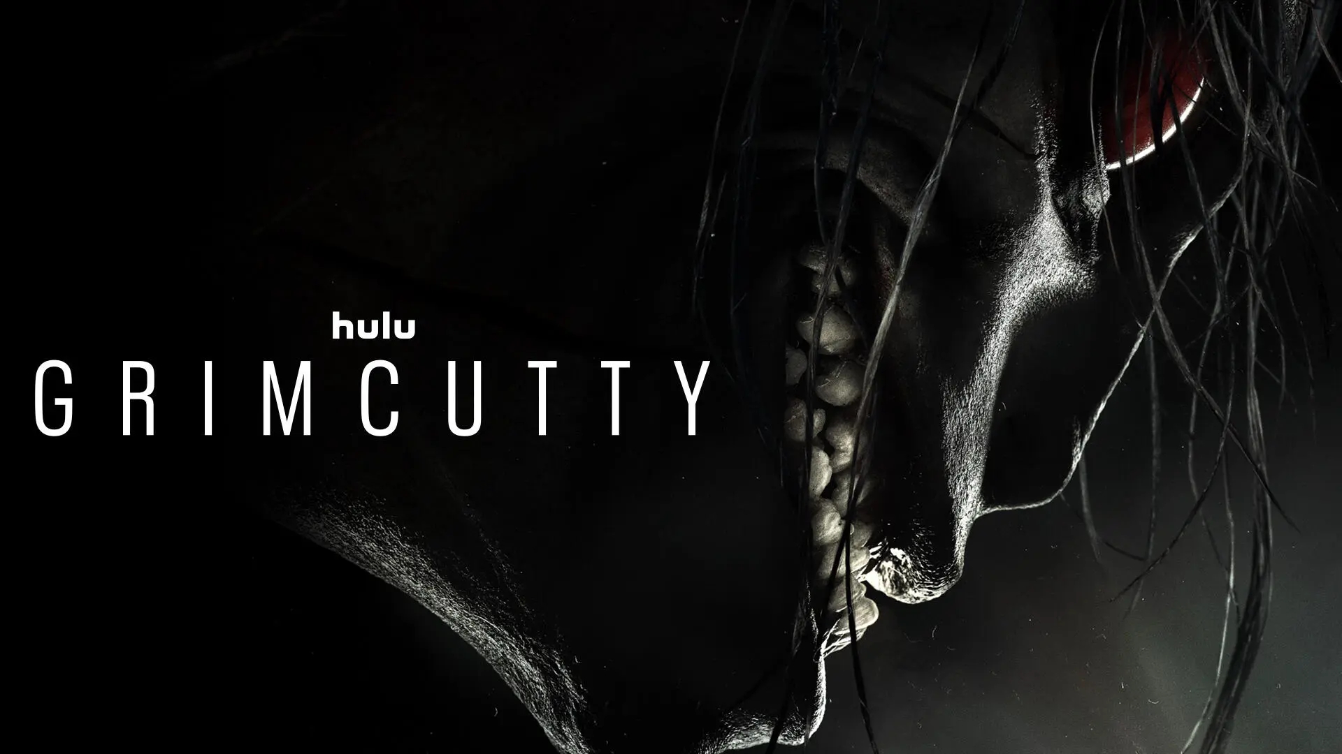 Hulu原始恐怖電影Grimcutty的標題藝術