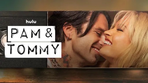 Title art for the Hulu Original biopic mini-series Pam & Tommy.