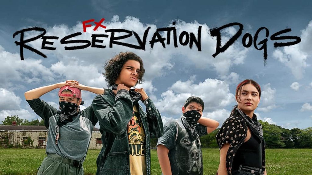 Title art for the TV series, Reservation Dogs.