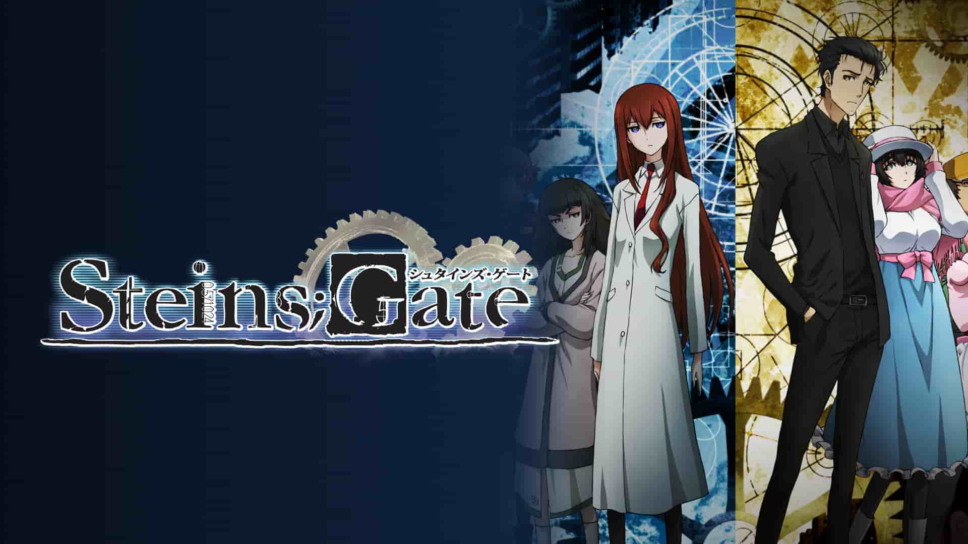 Title art for time travel anime show Steins;Gate