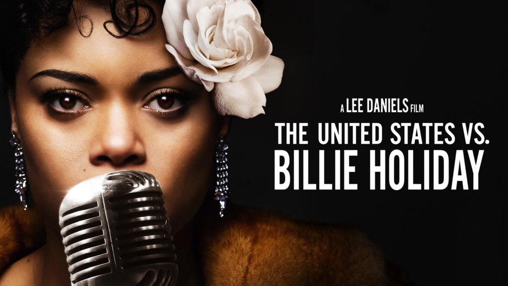 Title art for the Hulu Original film, The United States vs. Billie Holiday.