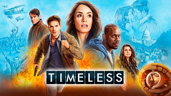 Title art for time travel TV show Timeless