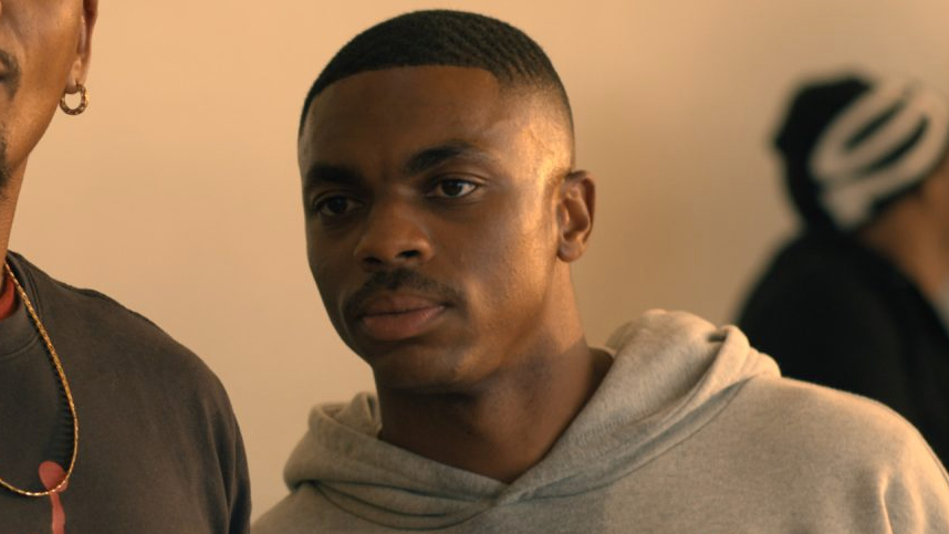 A still image of Vince Staples as Speedy in the White Men Can’t Jump remake movie.